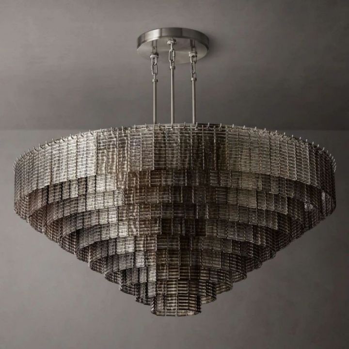 Viraag Smoke Round Chandelier 65"