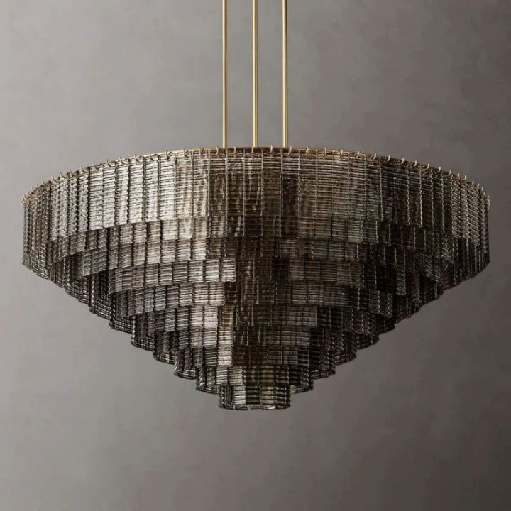 Viraag Smoke Round Chandelier 65"