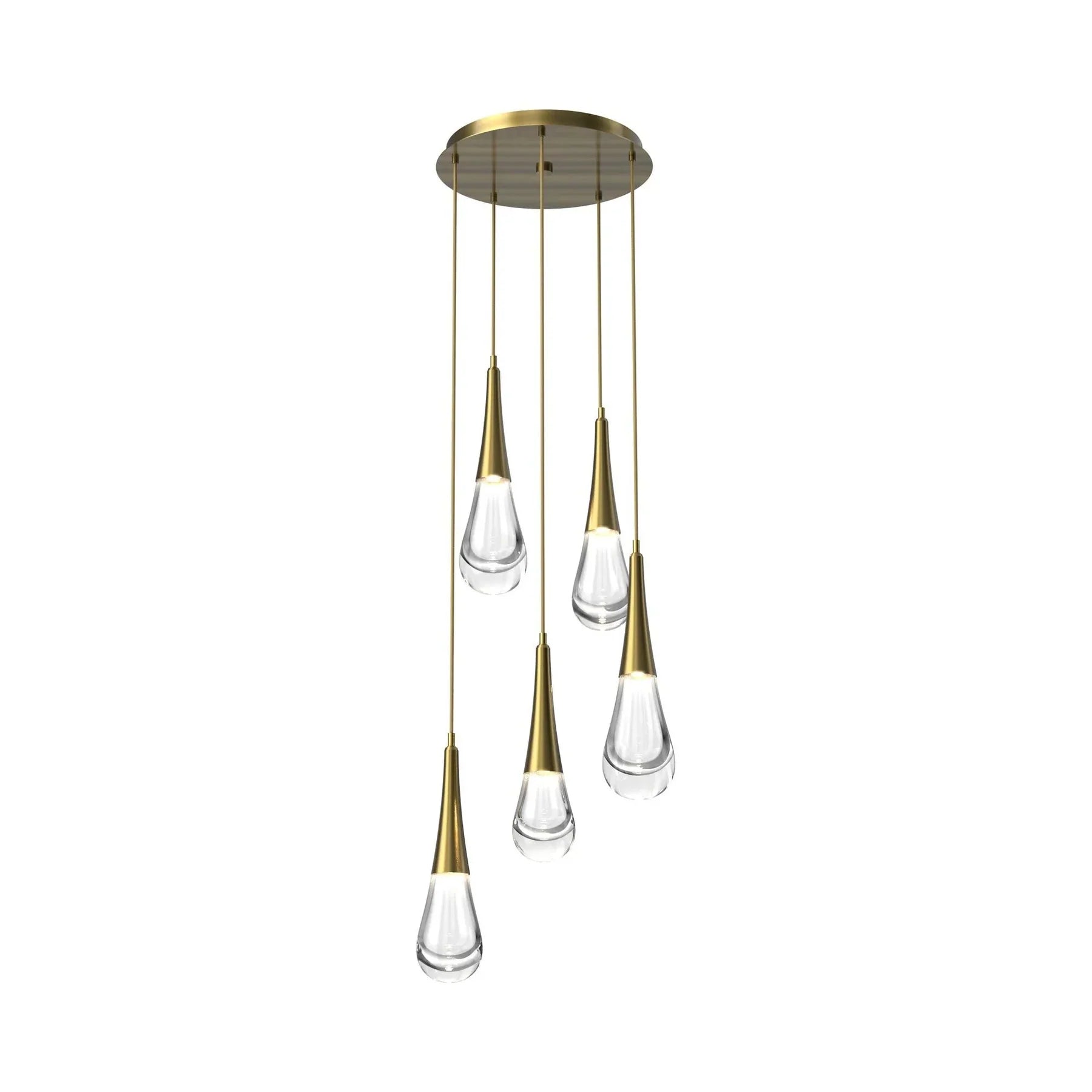 Water Drop Round LED Chandelier