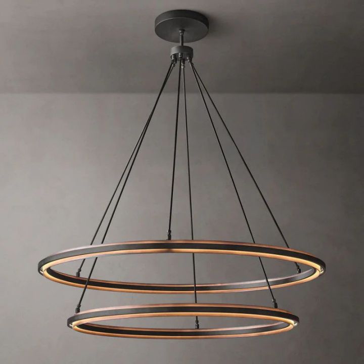 Yeelen 2-Tier Round Chandelier 60"