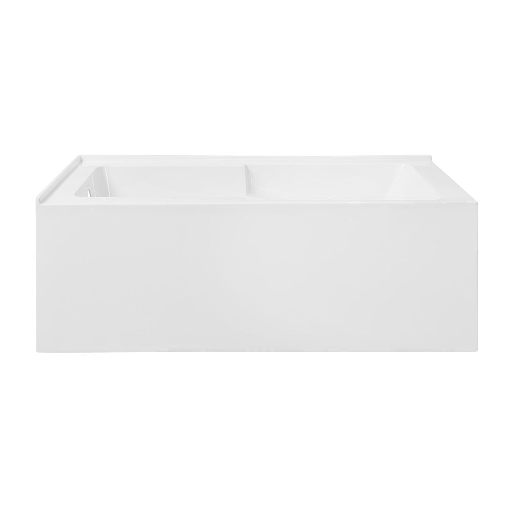 Swiss Madison Claire 60" x 32" Left-Hand Drain Drain Alcove Tub with Corner Apron | SM-AB570