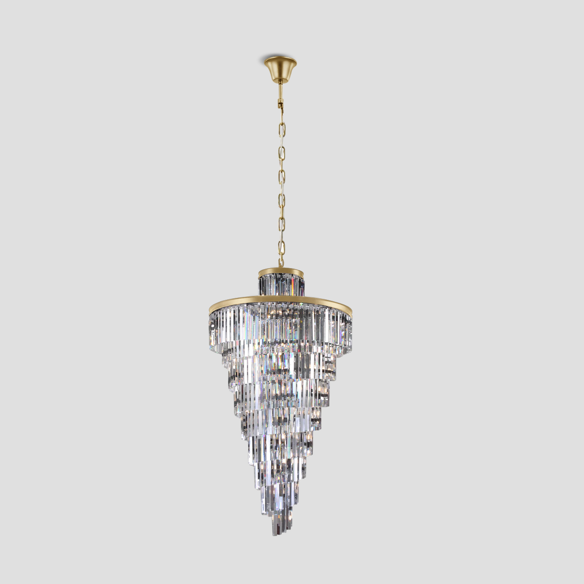 Falria Multi-Tiered/ Layered Crystal Rod Chandelier