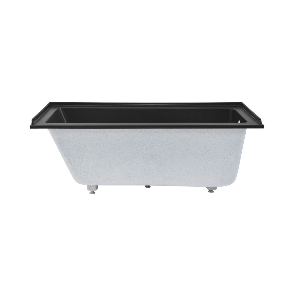 Swiss Madison Voltaire 60" x 30" Right-Hand Drain Alcove Bathtub in Matte Black | SM-DB560MB