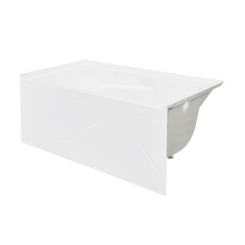 Swiss Madison Ivy 48'' x 32" Bathtub with Apron Right Hand Drain in White | SM-AB523