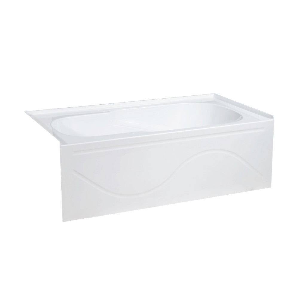 Swiss Madison Ivy 60" x 30" Right-Hand Drain Alcove Bathtub with Apron | SM-AB546