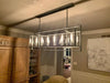 Lykke Glass Lantern Rectangular Chandelier 72