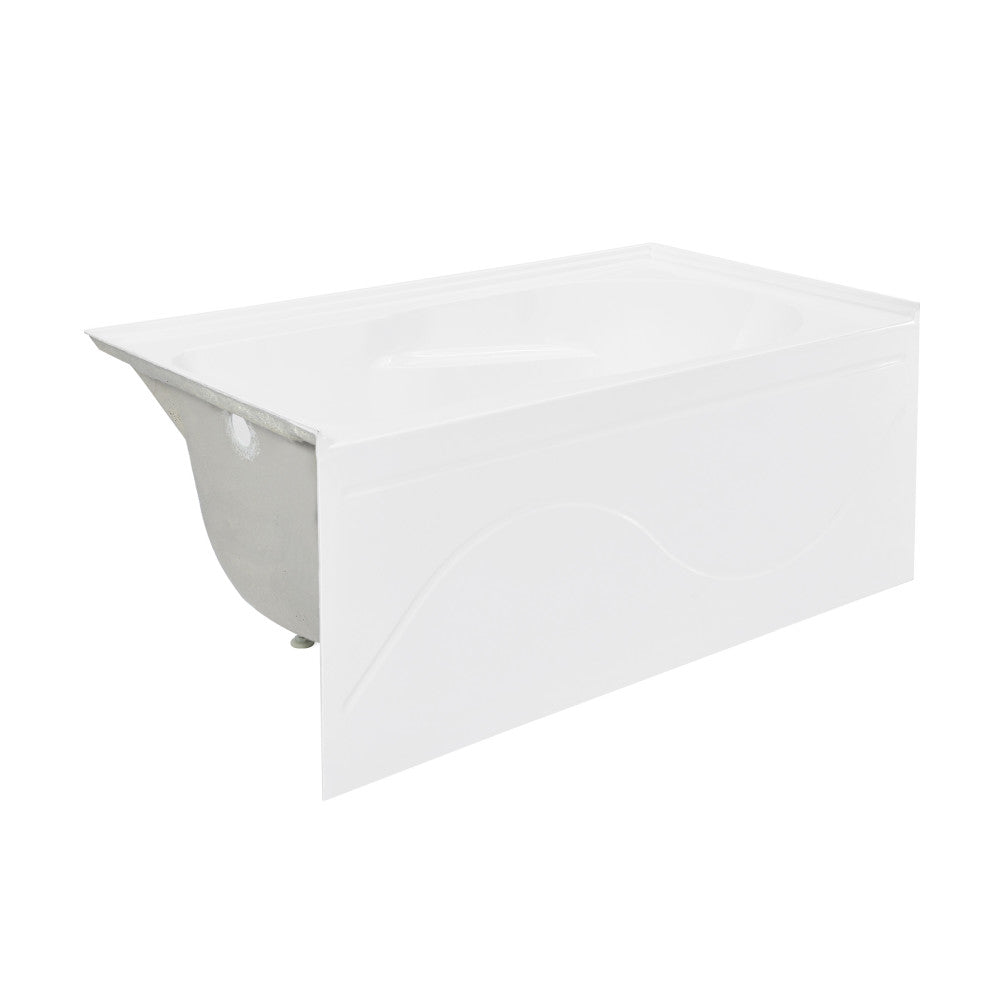 Swiss Madison Ivy 48'' x 32" Bathtub with Apron Left Hand Drain in White | SM-AB522