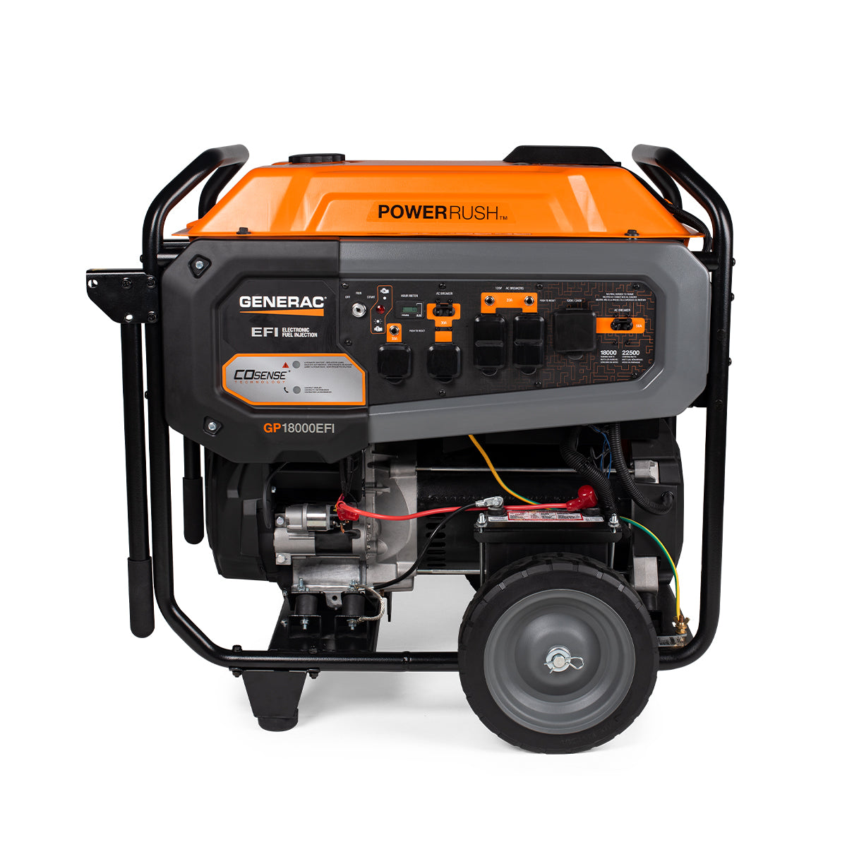 Generac GP18000EFI 18000W/22500W Low THD Gas Generator Electric Start Scratch & Dent