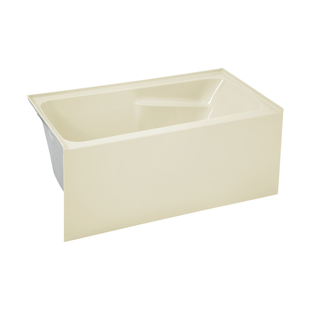 Swiss Madison Voltaire 54" x 30" Left-Hand Drain Alcove Bathtub with Apron in Bisque | SM-AB549BQ