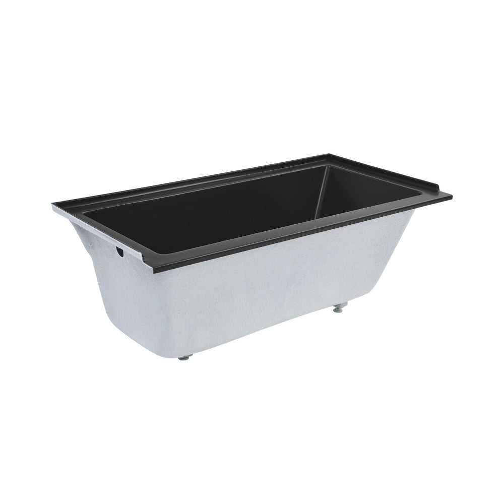 Swiss Madison Voltaire 60" x 30" Left-Hand Drain Alcove Bathtub in Matte Black | SM-DB559MB