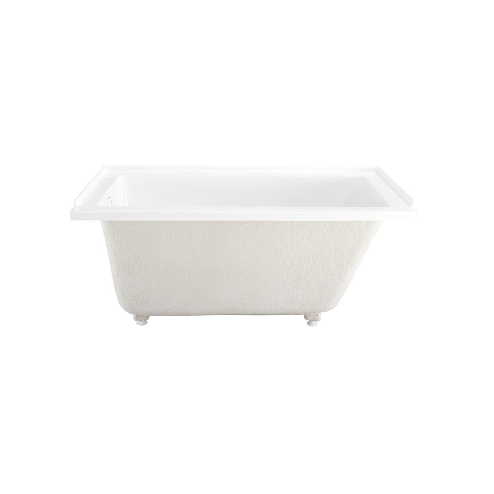 Swiss Madison Voltaire 54" x 30" Acrylic Glossy White, Alcove, Integral Left-Hand Drain, Bathtub | SM-AB562