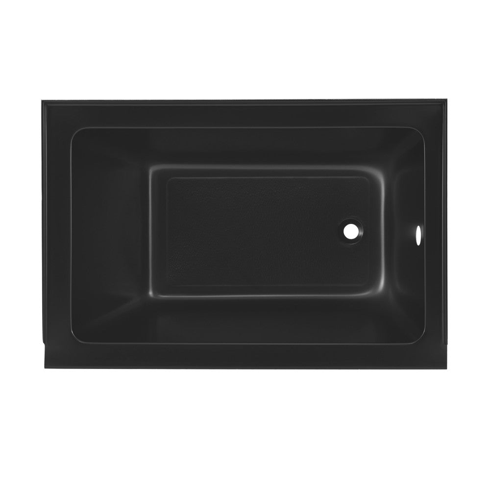 Swiss Madison Voltaire 48" x 32" Right-Hand Drain Alcove Bathtub in Matte Black | SM-DB562MB