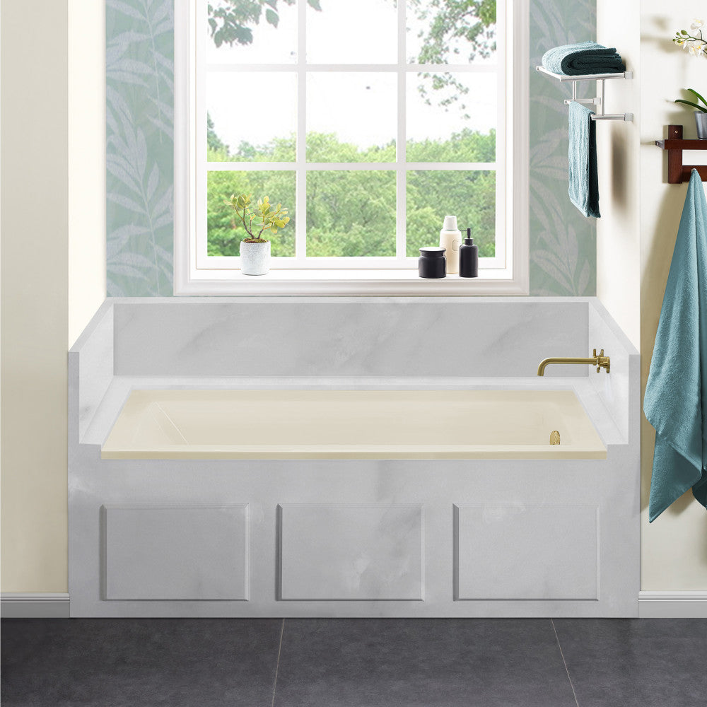 Swiss Madison Voltaire 60" x 30" Right-Hand Drain Alcove Bathtub in Bisque | SM-DB560BQ