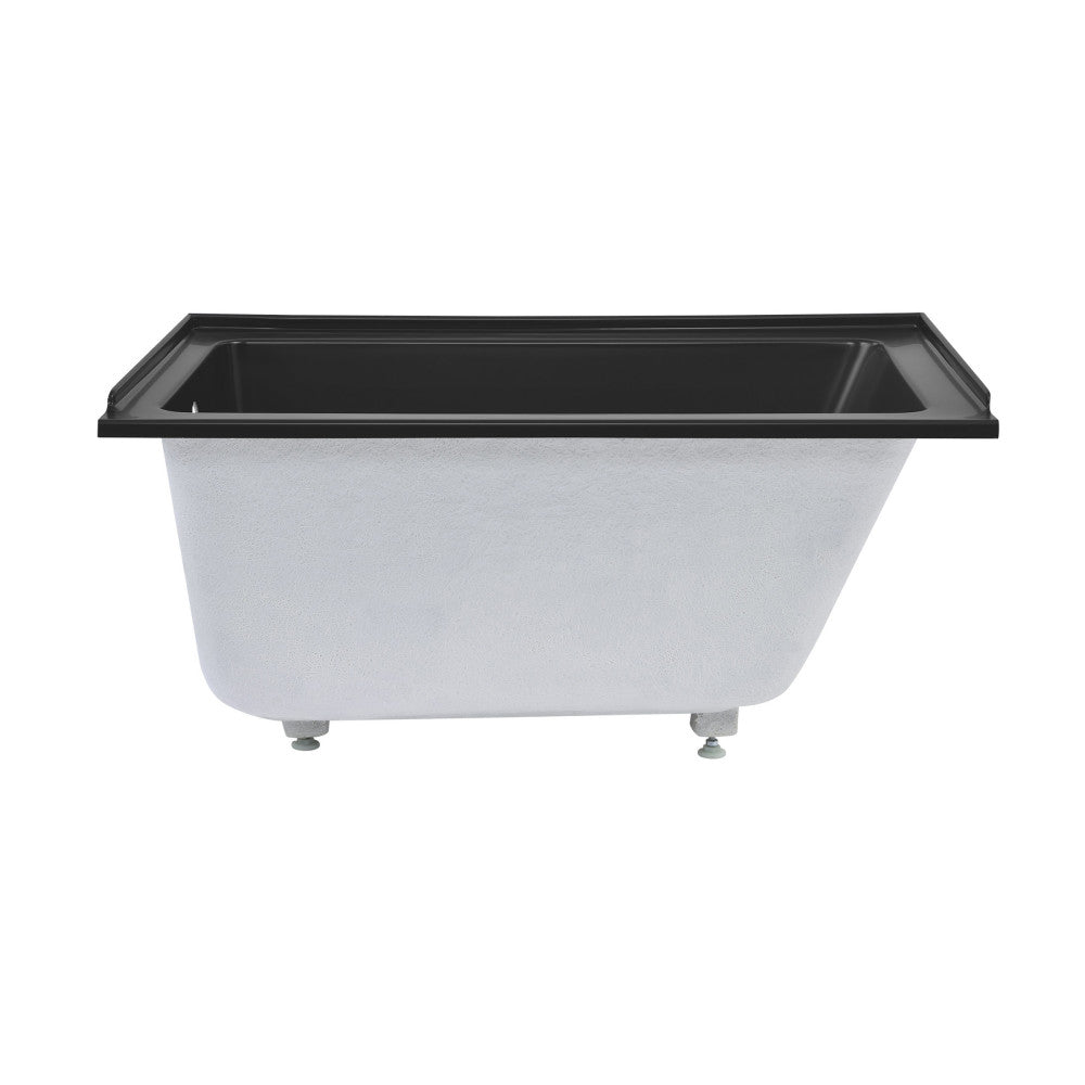 Swiss Madison Voltaire 48" x 32" Left-Hand Drain Alcove Bathtub in Matte Black | SM-DB561MB