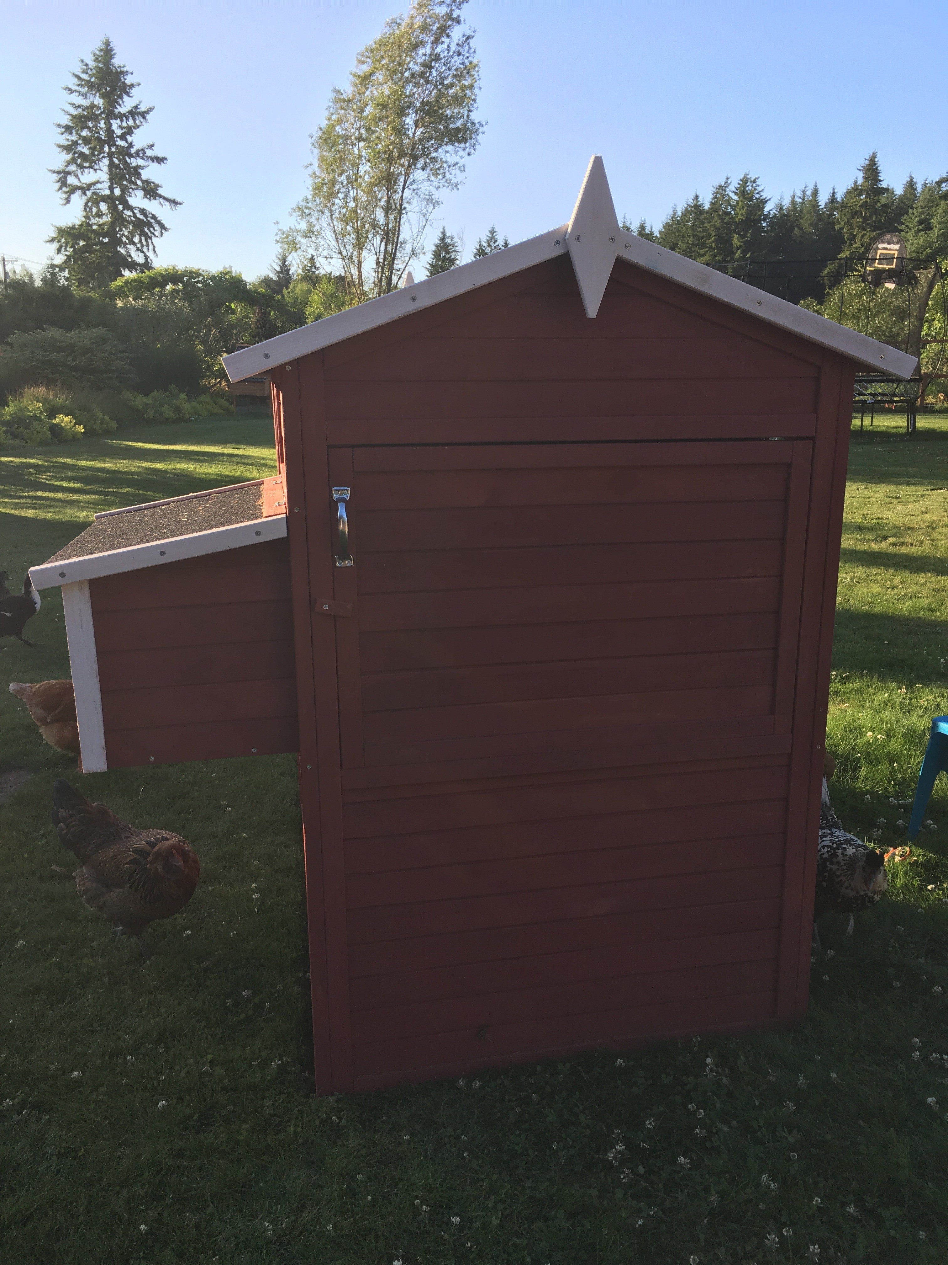 NEW FarmHouse Coop. In-Stock Barn Red Stain on sale