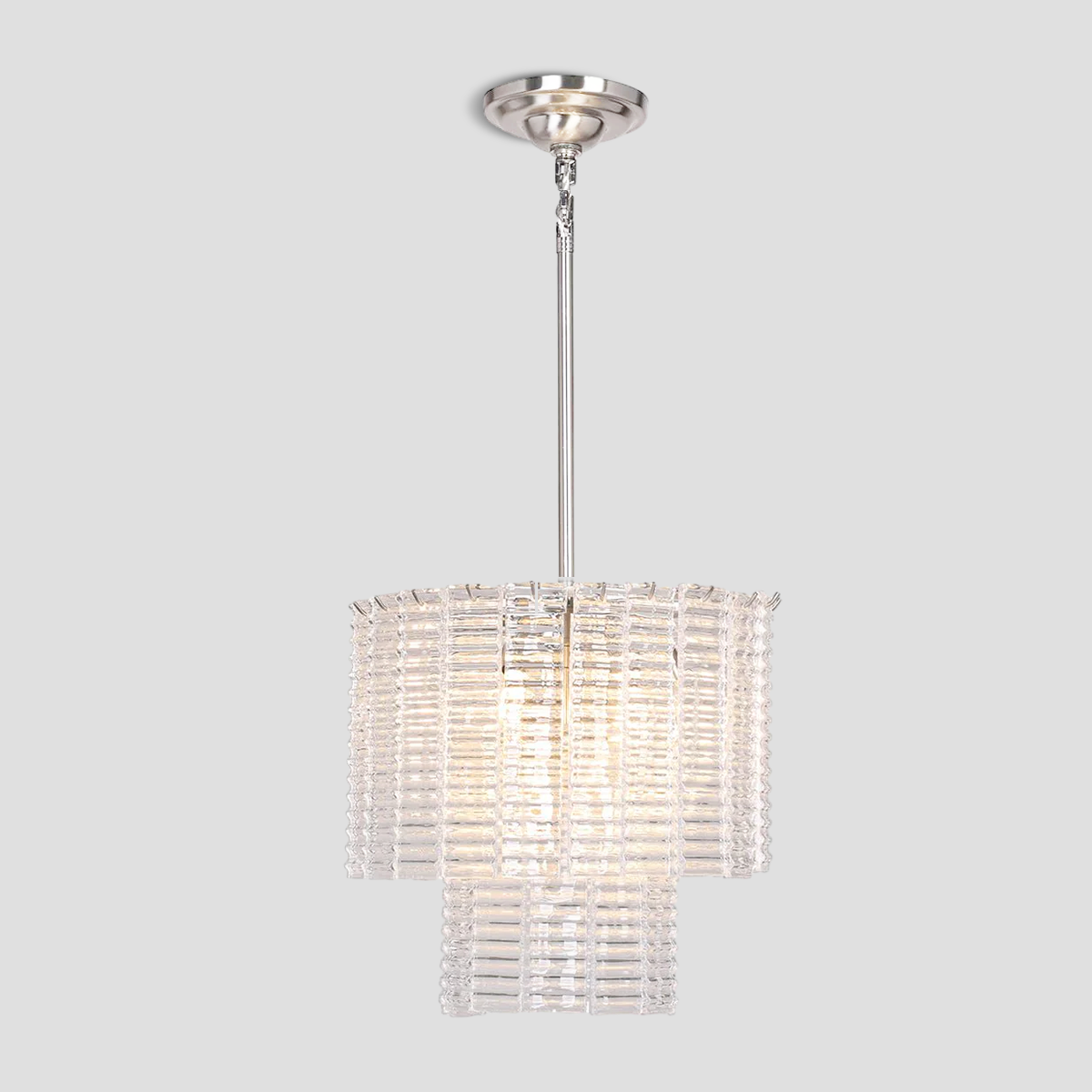 Guts Round Glass Tile Chandelier