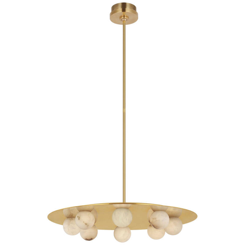 Kelly Wearstler Alabaster Pertica 24" Eight Light Chandelier