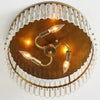 Macy Crystal Round Flush Mount