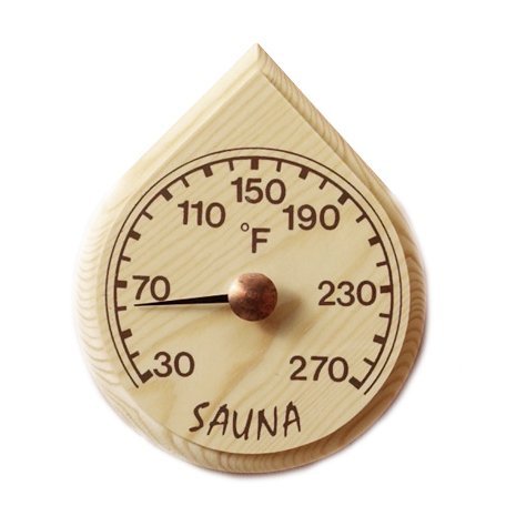 Raindrop Shaped Thermometer (6 1/2&#8243; x 5 1/2&#8243;, °F)