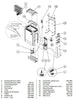 Finlandia / Harvia Part # FH117 or ZSA-480 Plastic Control Box Cover (at top)