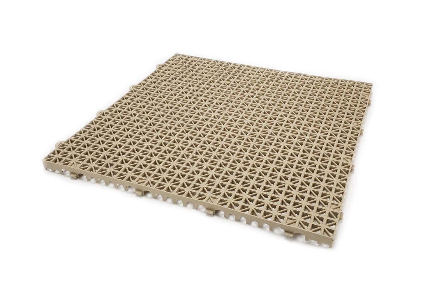 Superdek Non-Slip Floor Tiles in Tan (12″ squares)