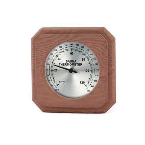 Cedar Encased Thermometer C-F (5 1/2&#8243; x 5 1/2&#8243;)