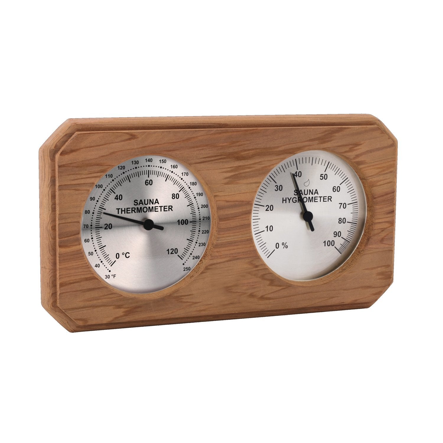 Cedar Encased Thermometer/Hygrometer C-F (10″ x5 1/2″)