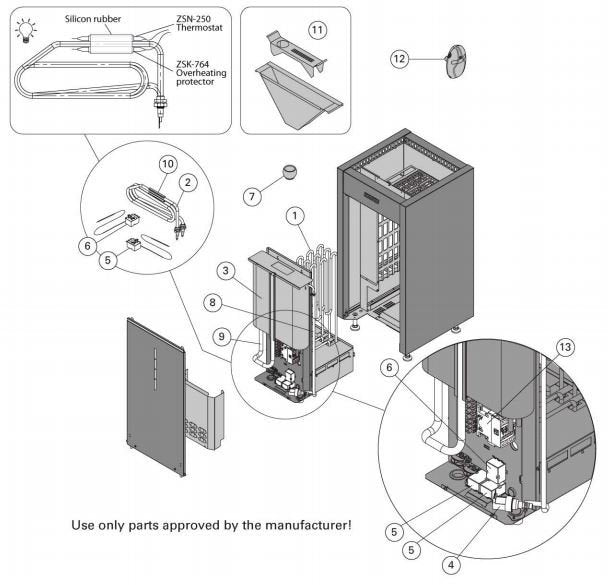 Finlandia / Harvia Part # ZH-128 Bracket for Thermostat