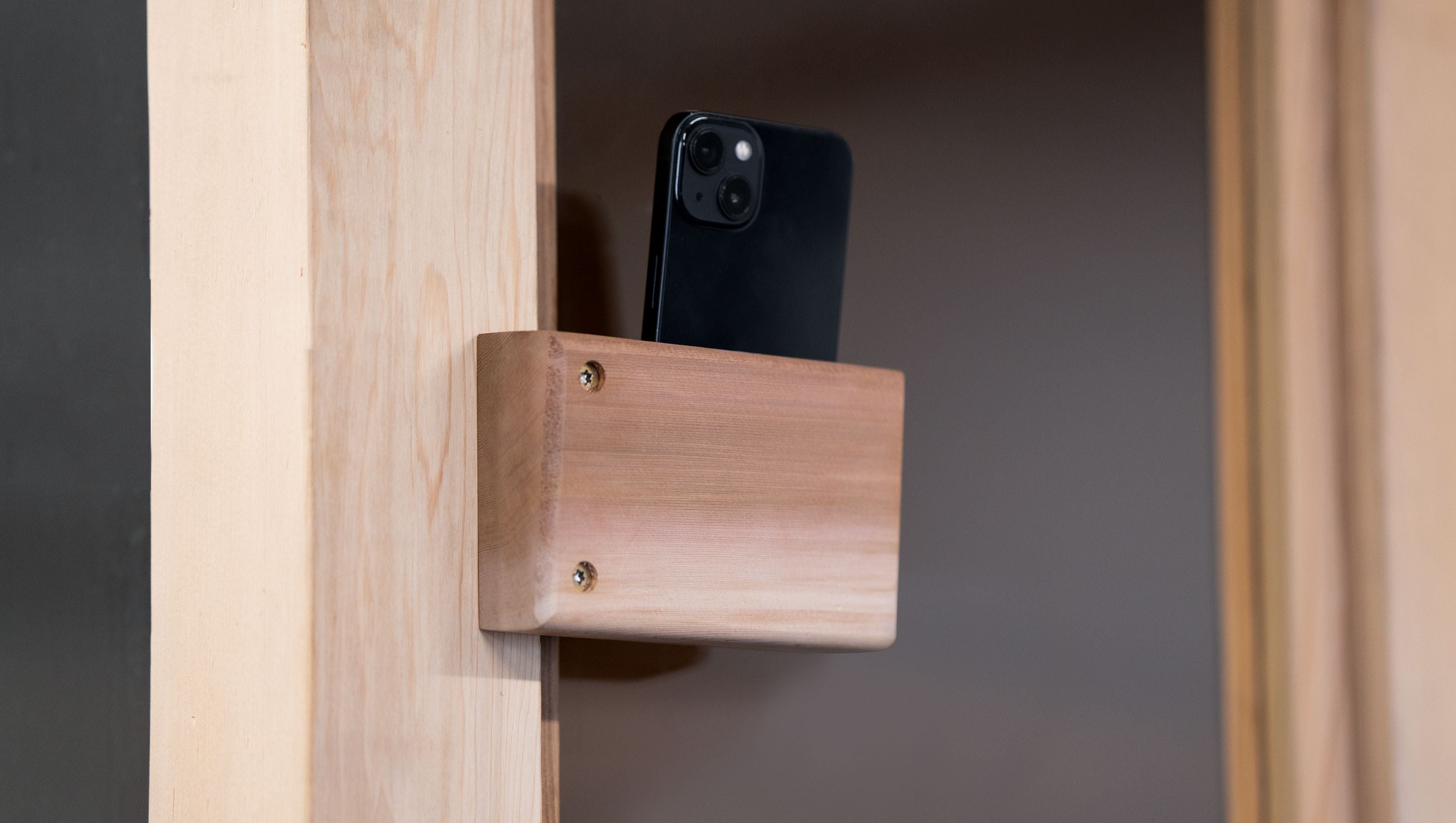 Sauna Phone Mount for Bringing Your Phone Into the Sauna