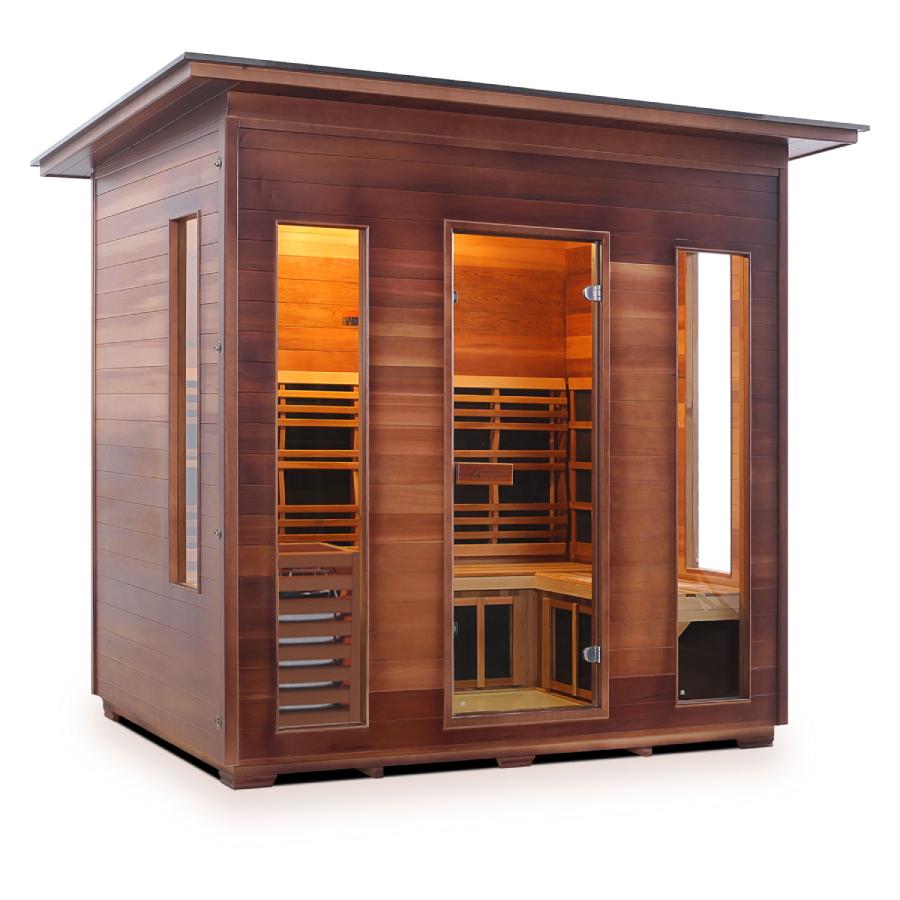 Diamond Hybrid Sauna (5 Person) Saunas Enlighten Sauna Peak None