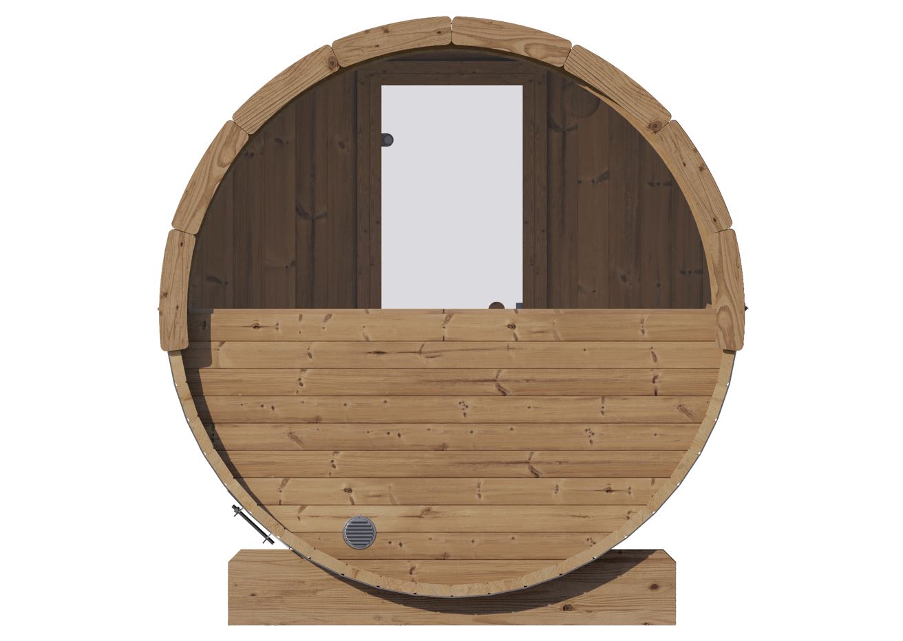 ERGO Nordic Panoramic Barrel Sauna (4 Person)