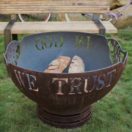 In God We Trust Fire Pit