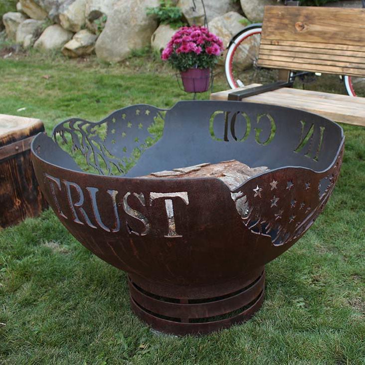 In God We Trust Fire Pit