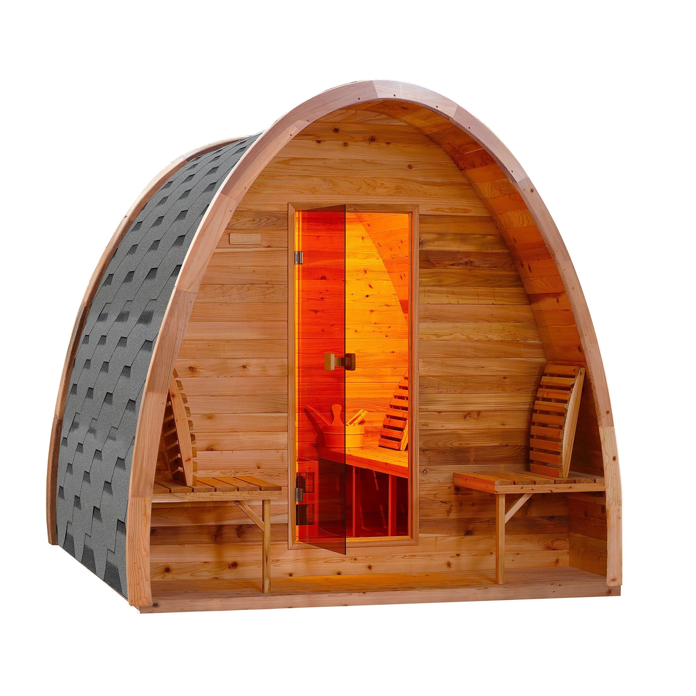 Rustic Cedar Pod Sauna (8 Person)