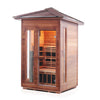 Rustic Full Spectrum Infrared Sauna (2 Person) Saunas Enlighten Sauna Slope Yes (+$300.00)