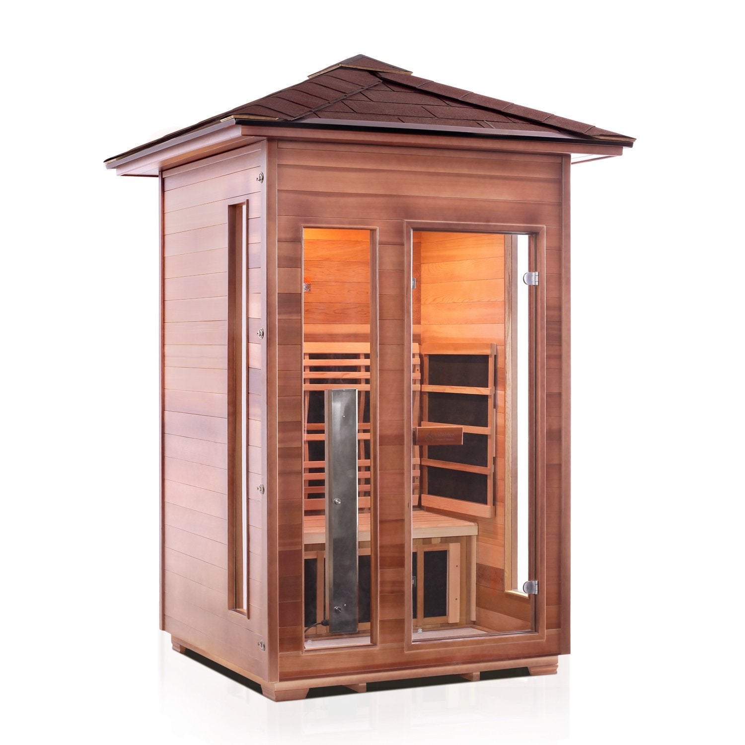 Rustic Full Spectrum Infrared Sauna (2 Person) Saunas Enlighten Sauna Peak Yes (+$300.00)