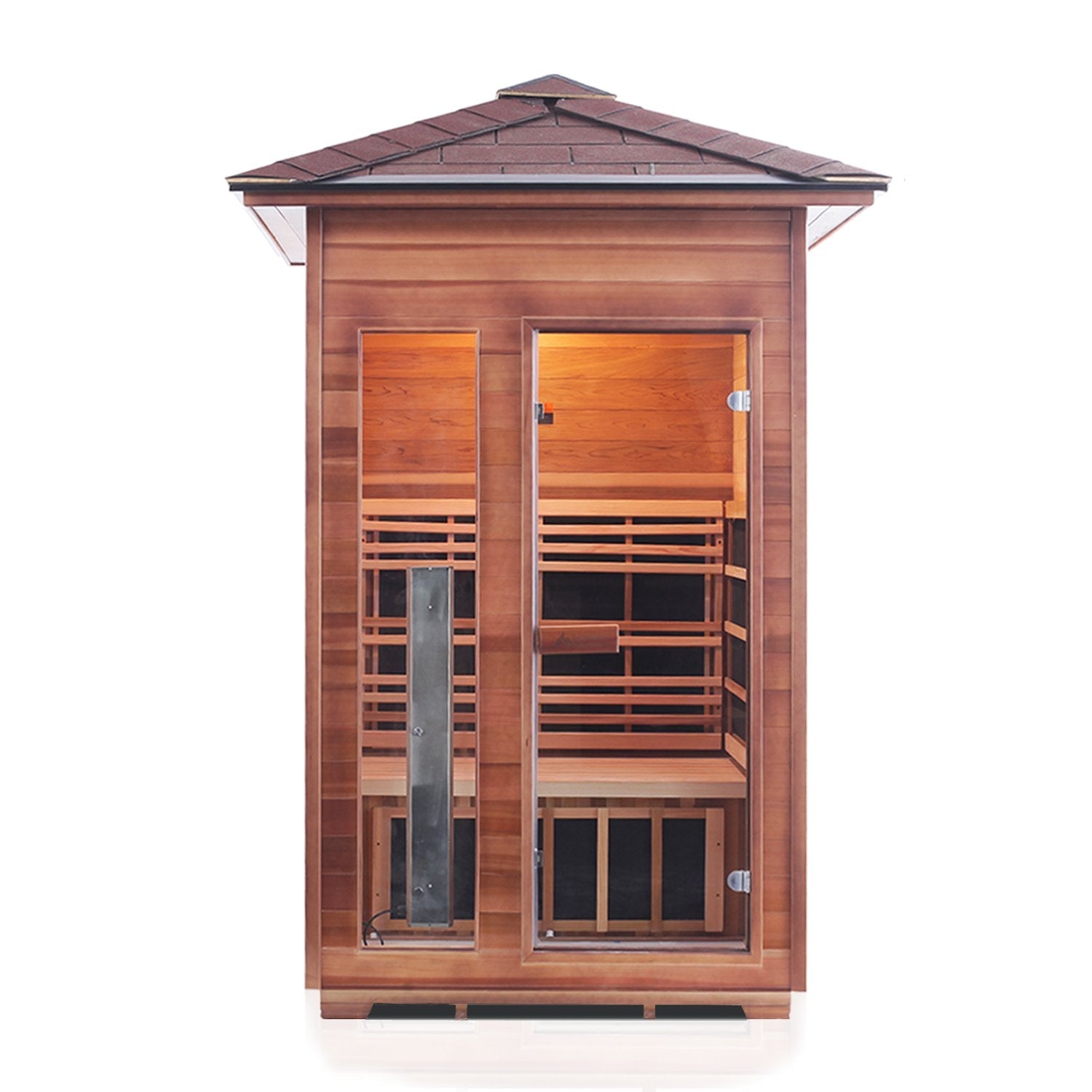 Rustic Full Spectrum Infrared Sauna (2 Person) Saunas Enlighten Sauna Peak Yes (+$300.00)