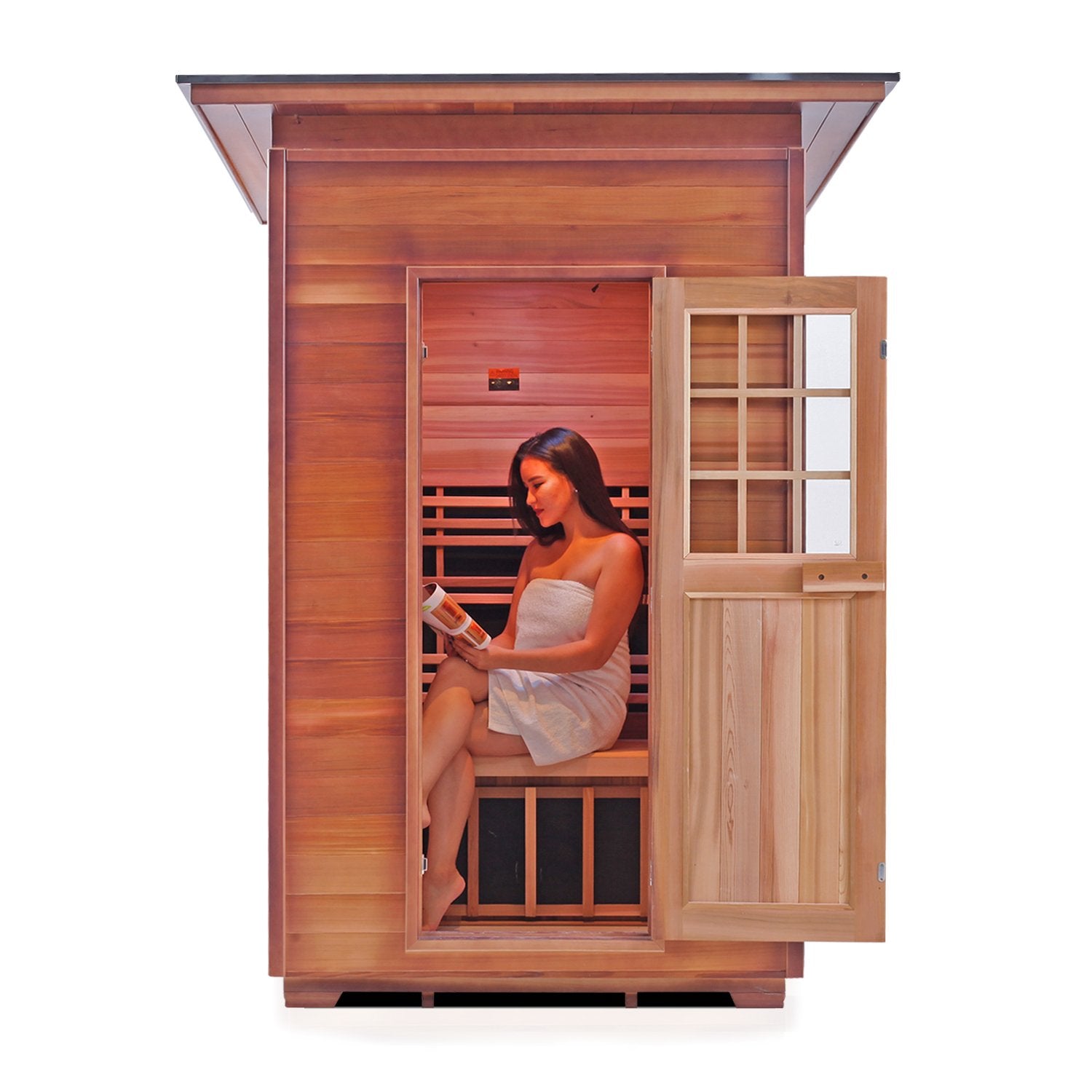 Sierra Full Spectrum Infrared Sauna (2 Person) Saunas Enlighten Sauna Slope None