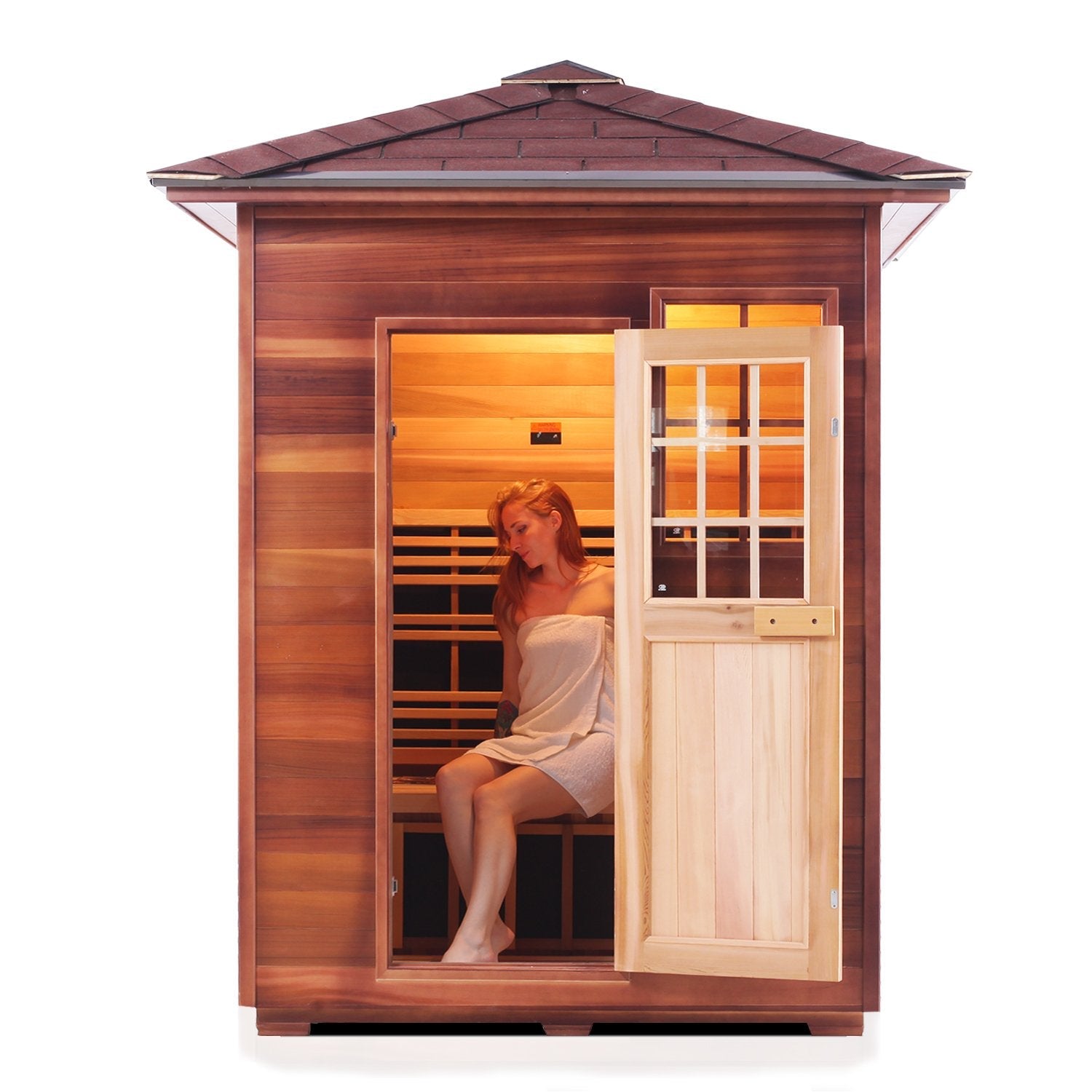 Sierra Full Spectrum Infrared Sauna (3 Person) Saunas Enlighten Sauna Peak None