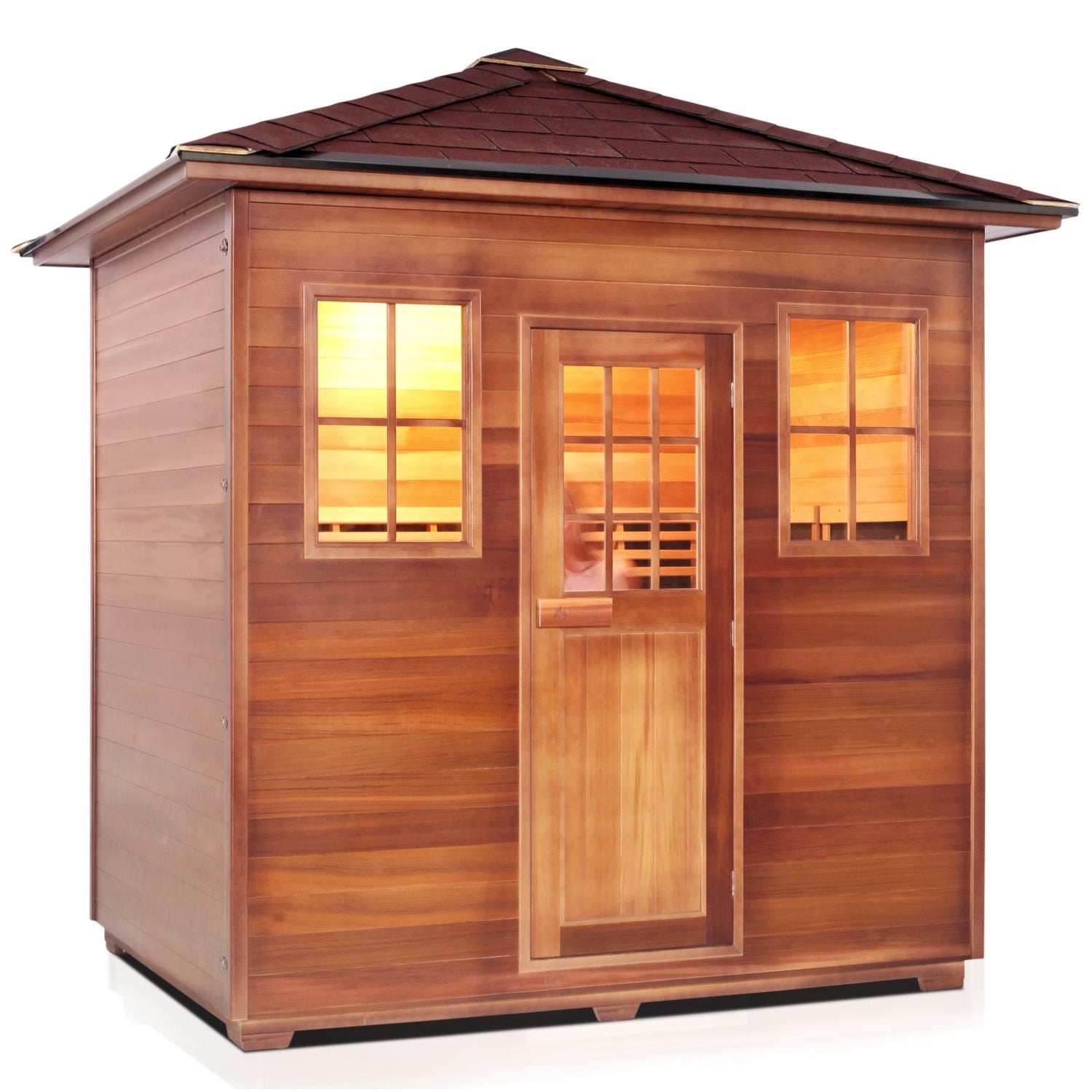 Sierra Full Spectrum Infrared Sauna (5 Person) Saunas Enlighten Sauna Slope None