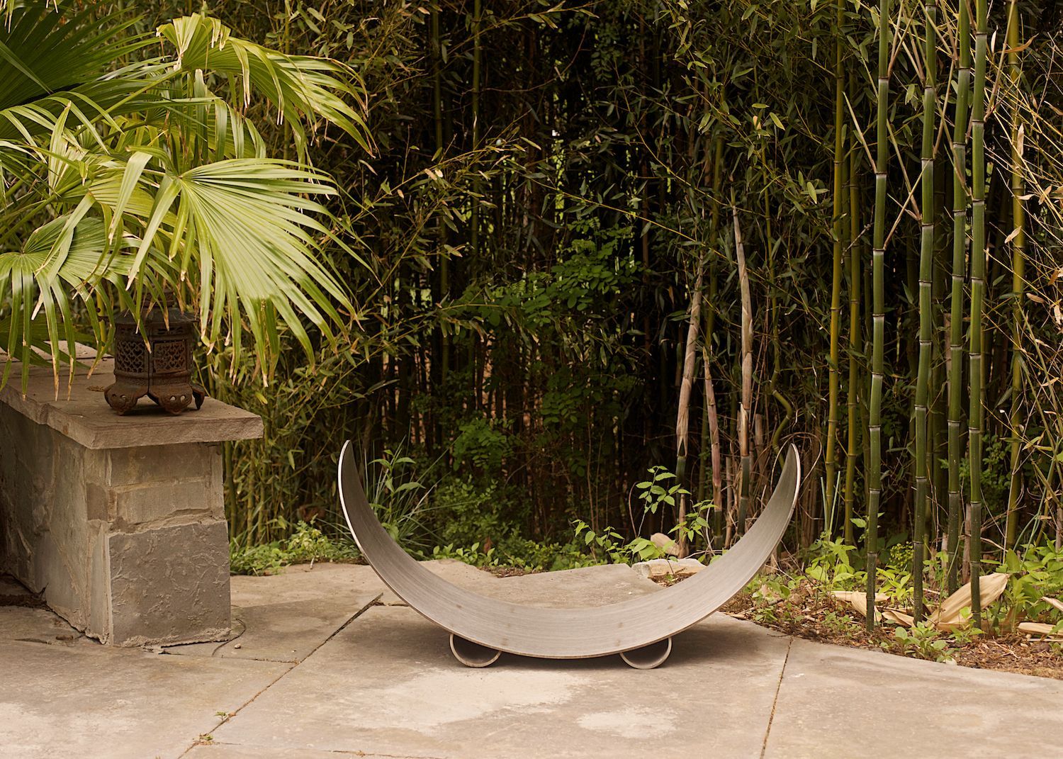 Crescent Stainless Steel Log Rack