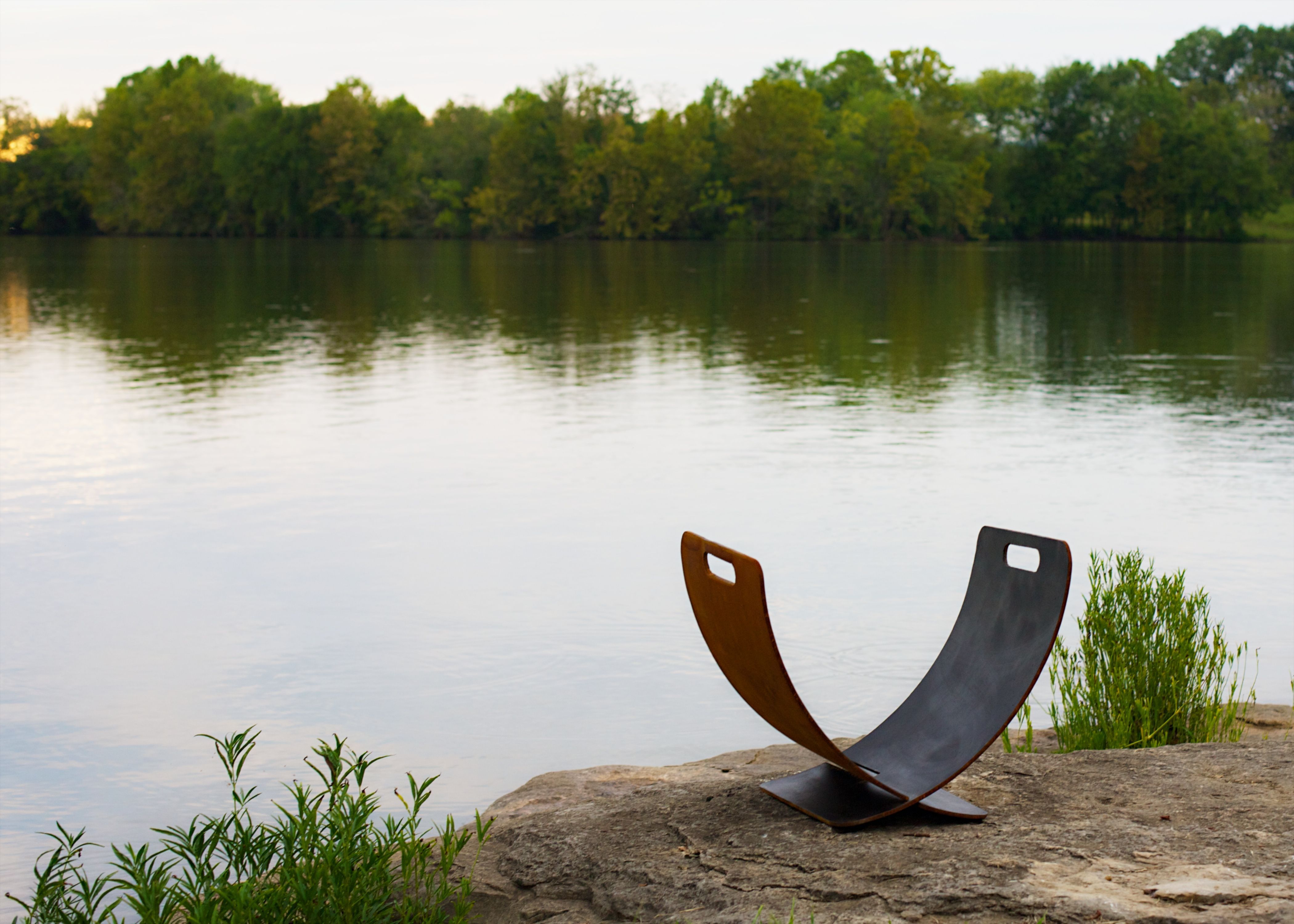 Wings of Flight Carbon Steel Log Rack